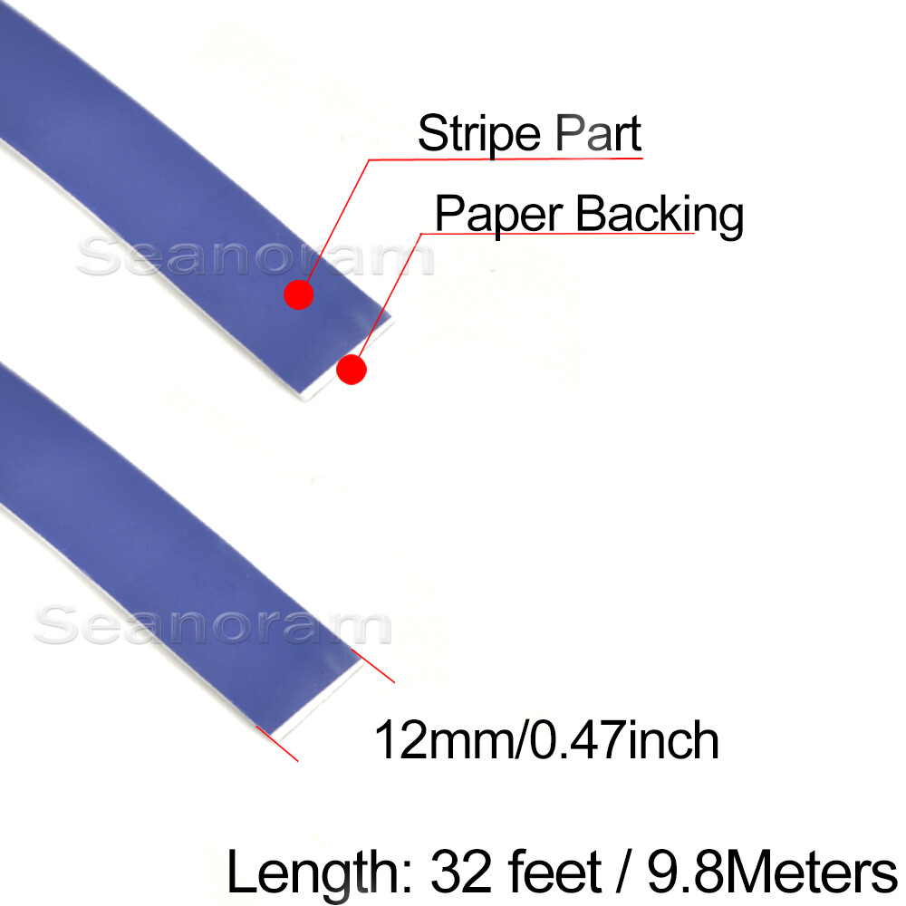 1/2" 12mm Dark Blue DIY Home Shop Bar Pinstriping Pin Stripe Decal Vinyl Sticker