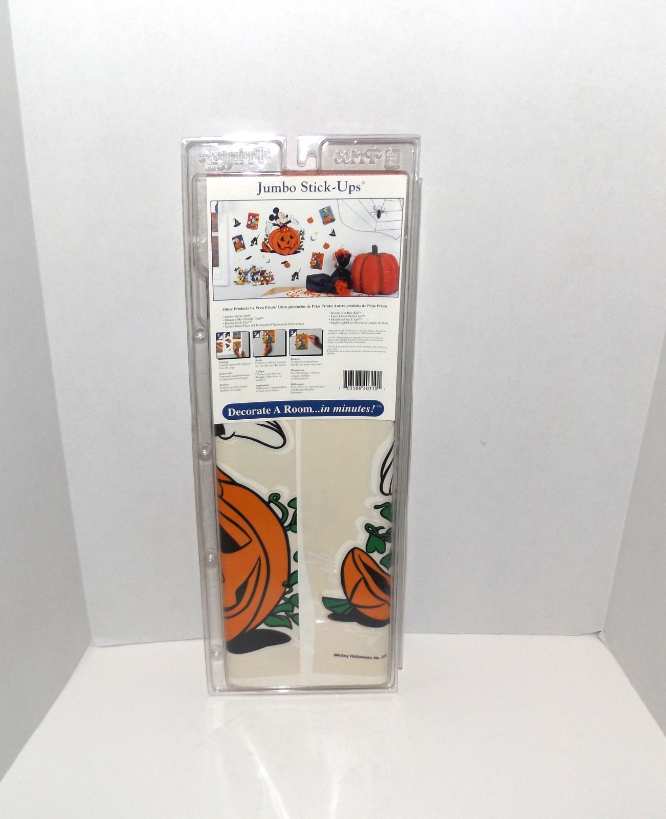 Priss Prints Mickey’s Jumbo Stick-Up Decorations New Sealed