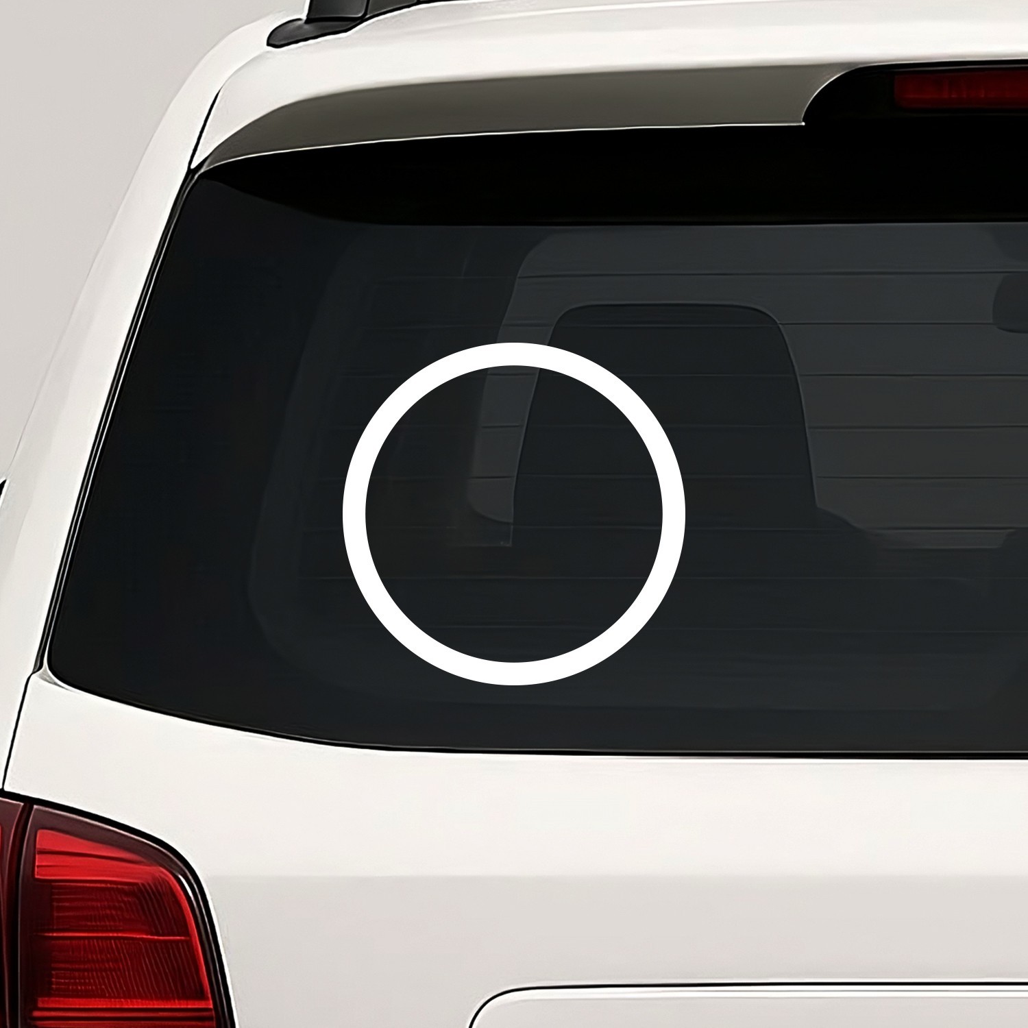 Circle Outline Vinyl Die Cut Decal Sticker – Round Shape Ring Hoop Loop