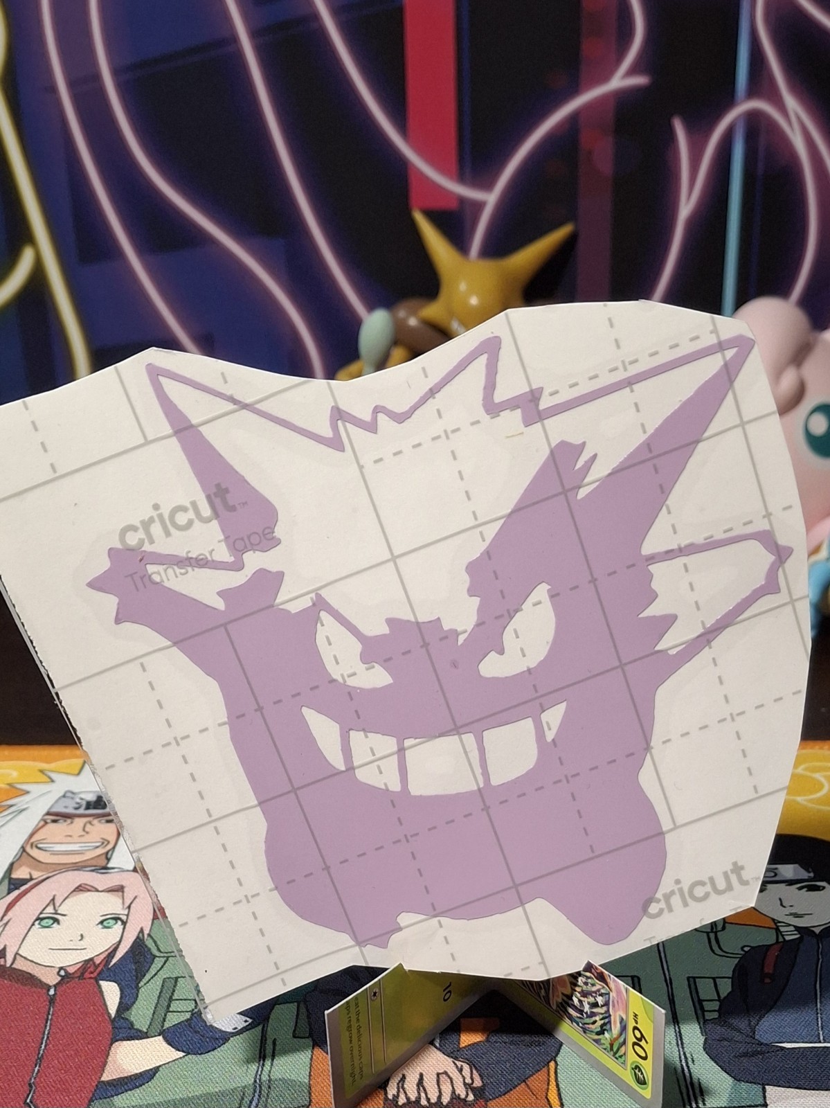 Gengar Vinyl Sticker 4 X 3.5 Inches Purple Pokemon