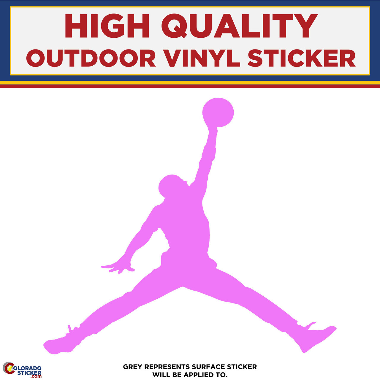 Jordan Jump man Die Cut, High Quality Vinyl Stickers