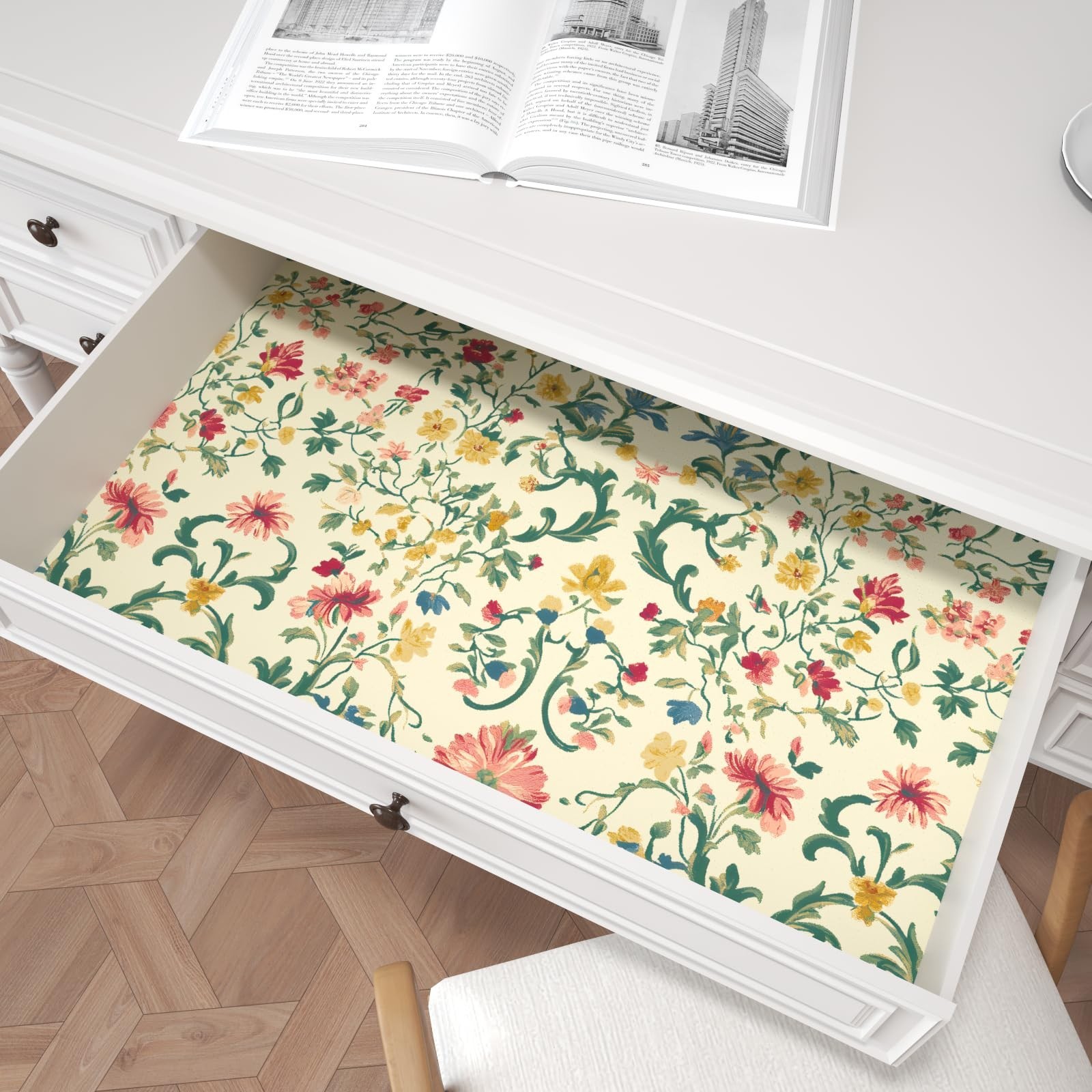 Vintage Floral Wallpaper Peel and Stick, Boho Botanical Tapestry Pattern Self…
