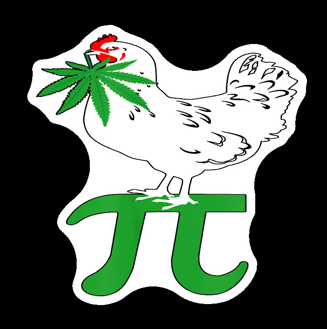 Chicken Pot Pie Weed Decal Weatherproof Stickers UV Safe Durable Added Vinyl Top
