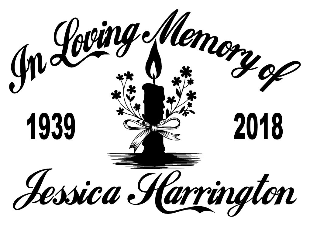 In Loving Memory Candle Eternal Flame Memorial Car Sticker Decal 3 Font Choices