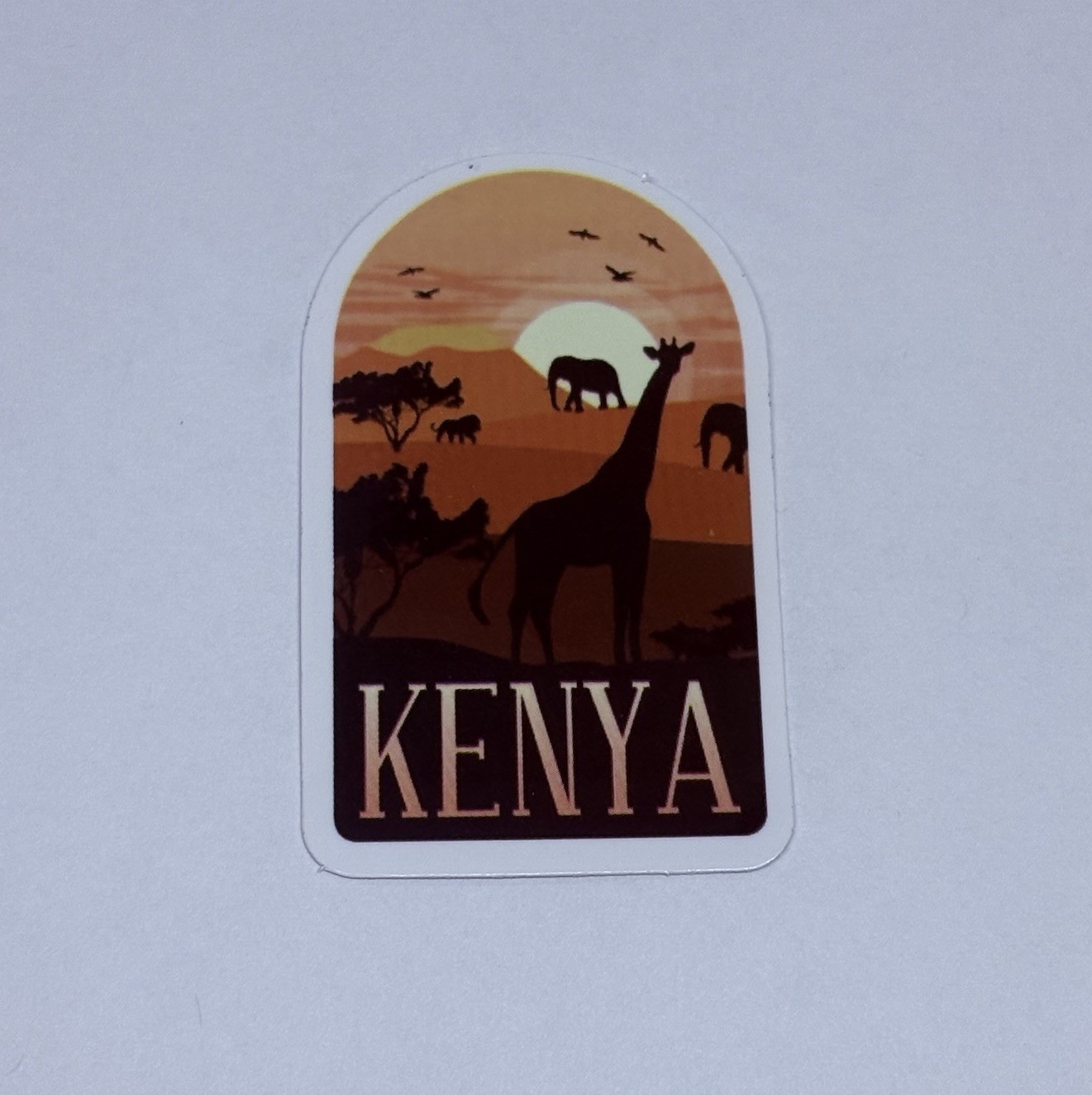 Kenya Safari Giraffe Sticker Travel City Tour Art Decal Vinyl Souvenir Tc9