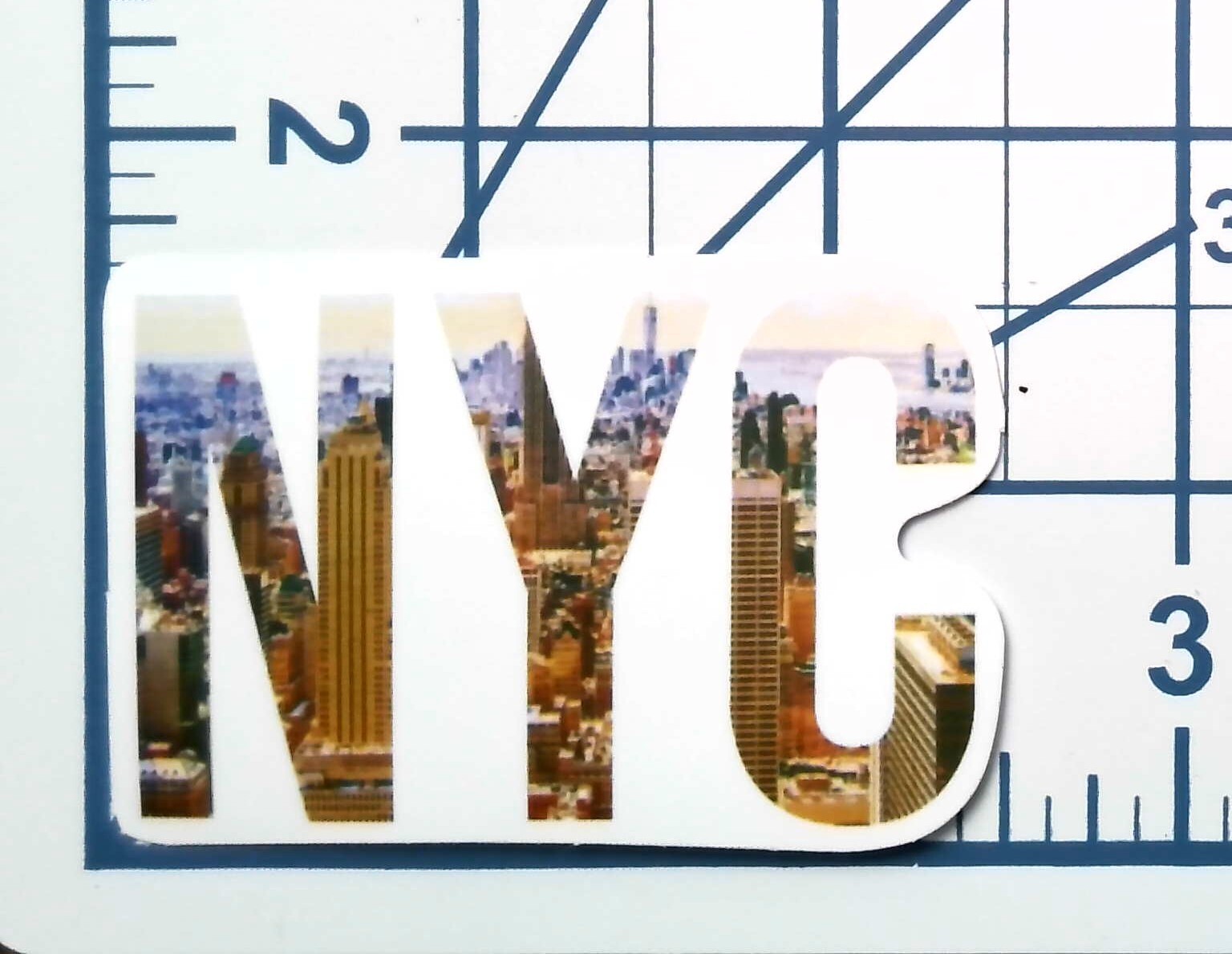 NYC Skyline Sticker Die Cut New York City Decal Scrapbooking Journal Travel