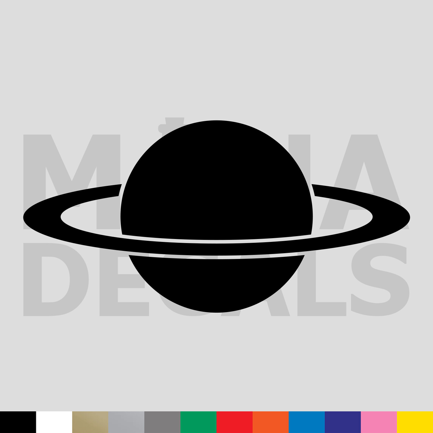 Planet Vinyl Die Cut Decal Sticker – Saturn Outer Space
