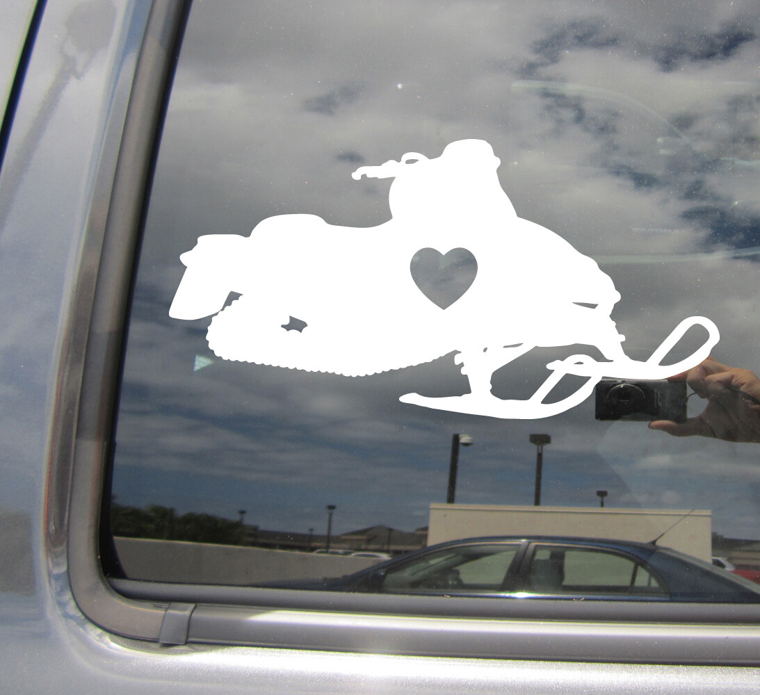 Snowmobile Sled Snowmachine – Auto Window High Quality Vinyl Decal Sticker 10089
