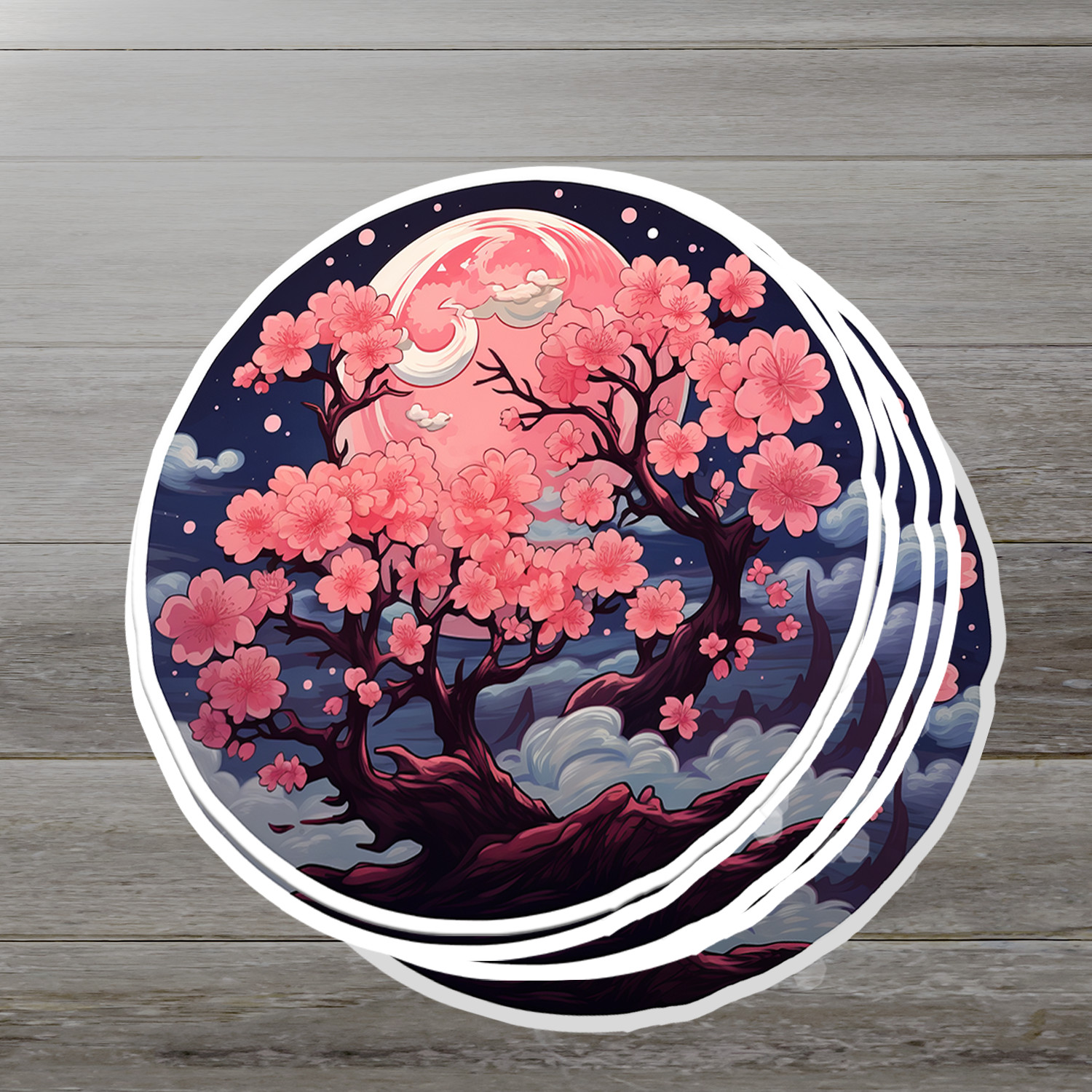 Cherry Blossom Vinyl Sticker – Embrace Nature's Beauty Anywhere You Go!