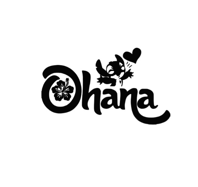 Ohana Stitch Vinyl Decal Sticker -Multiple Colors & Sizes- FREE SHIPPING