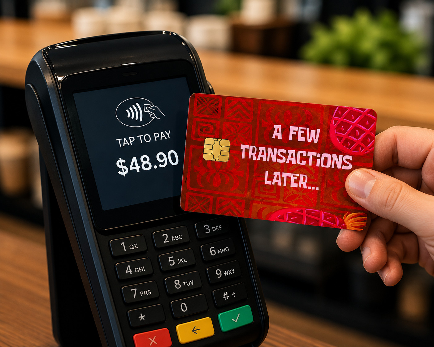 A Few Transactions Later Credit Card Skin Funny Debit Vinyl Sticker