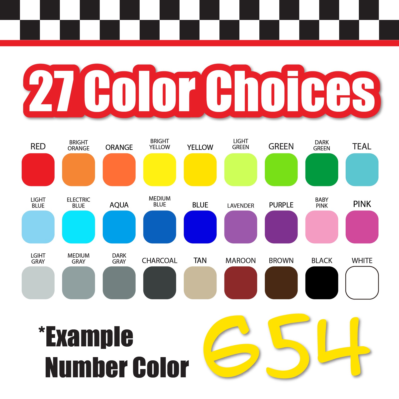 3 Digit Single Number Stickers Custom Decal Locker Door 3pcs Anime Ace