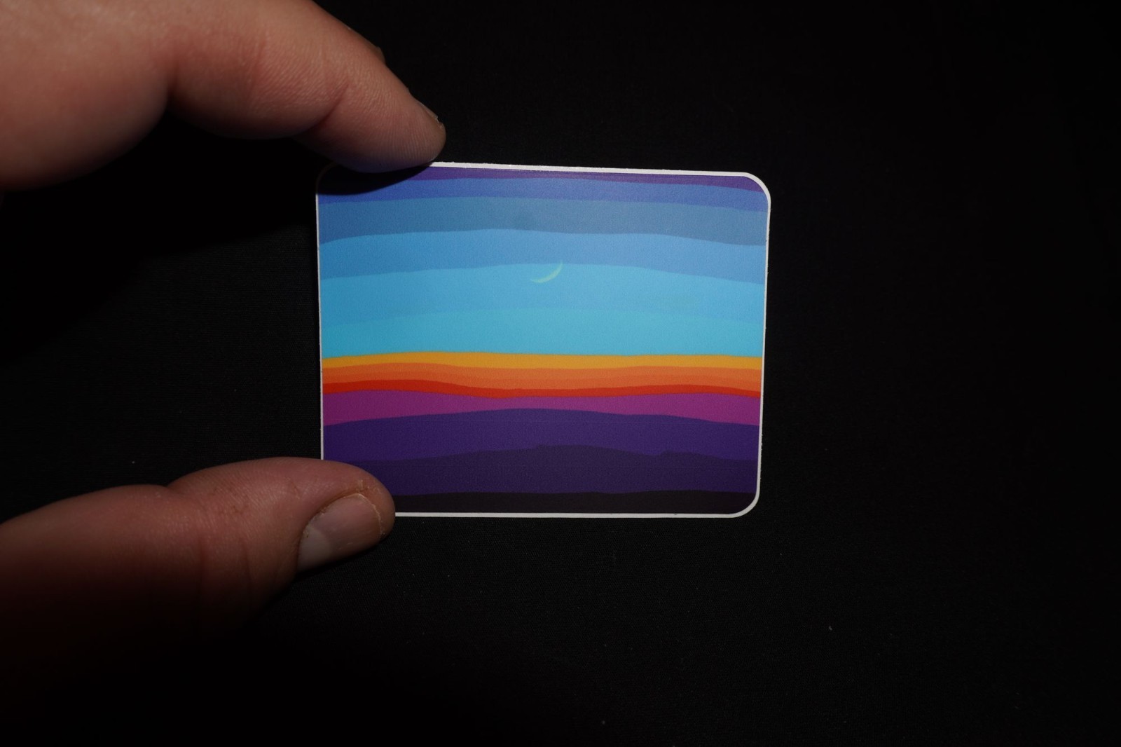 Ocean Sunrise in Miami – Original Artwork – Peace, Calm, Beauty – Vinyl Sticker