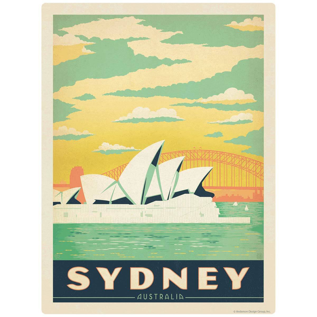Sydney Australia Opera House Decal Peel and Stick