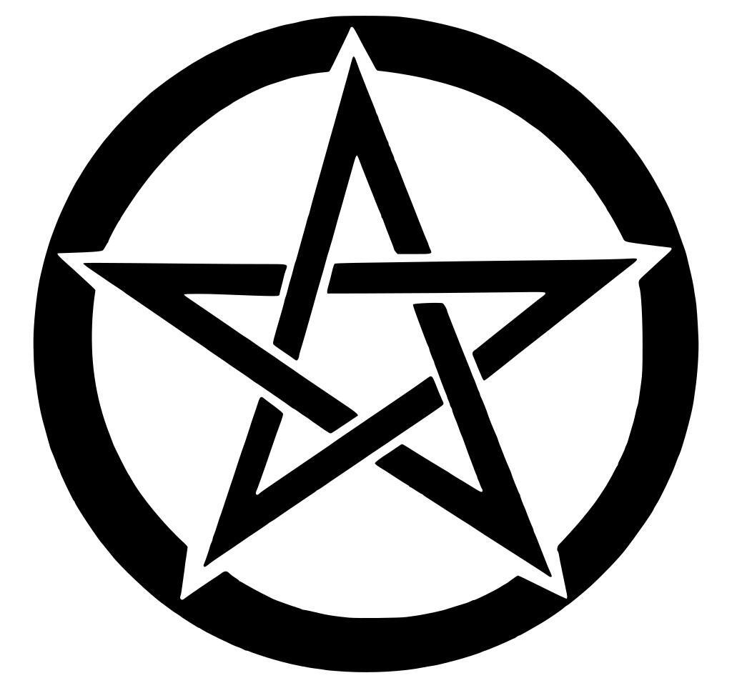 Pentagram Decal Sticker Wiccan Pagan Magic Five Seasons 15 colors 10 Sizes