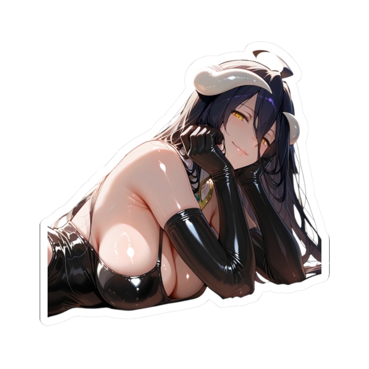 Cute Waifu Anime Sticker(AddMoreFromShopFor0.10Shipping)Ecchi Albedo Fan Art