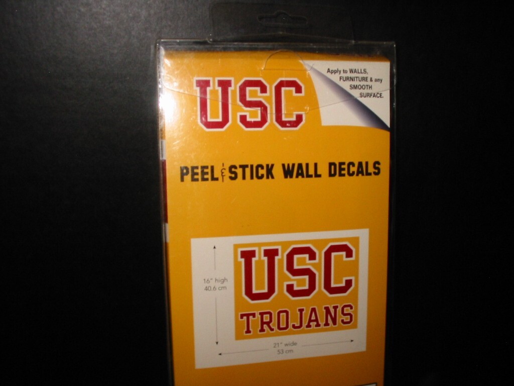 USC University of Southern California Giant Peel Stick Wall Decals Factory New