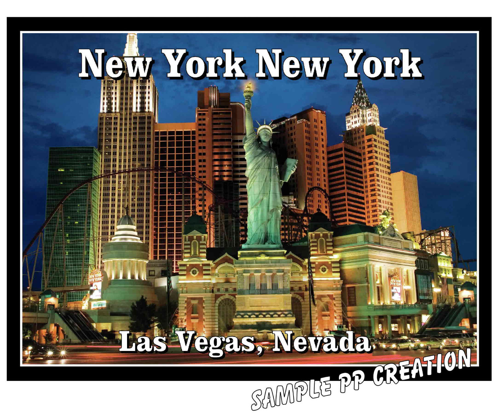 NEW YORK NEW YORK LAS VEGAS PHOTO FRIDGE MAGNET 4 X 3 inches TRAVEL