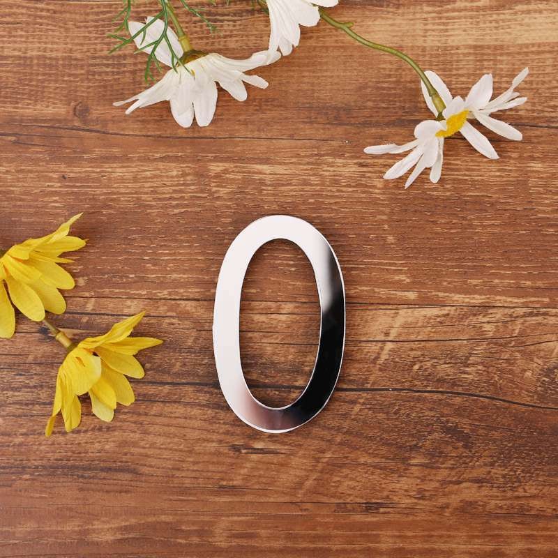Wall Stickers Home Decoration Numerals Decor Acrylic Mirror Word Arabic Eva