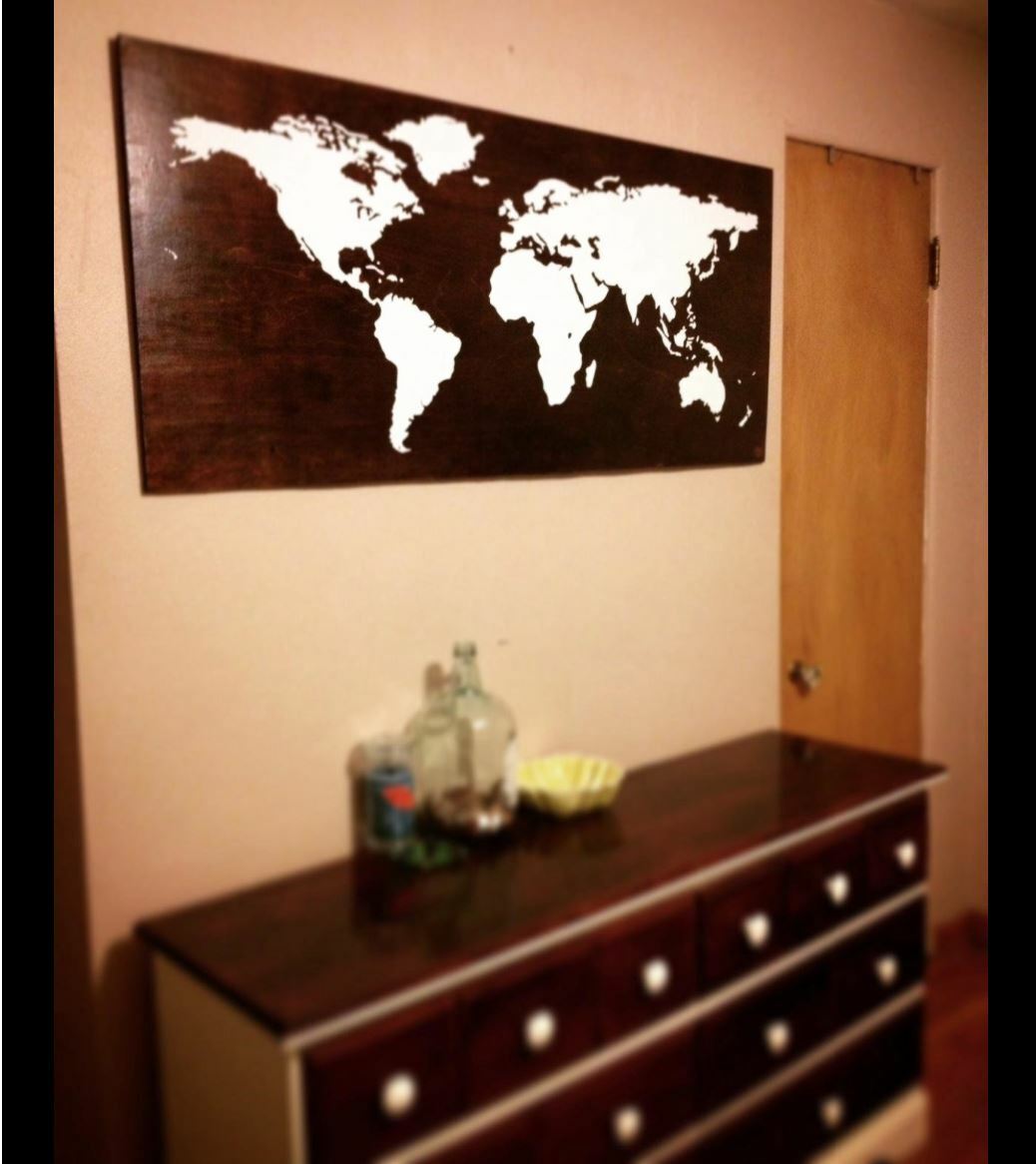 Stickerbrand World Map Vinyl Wall Decal Sticker #131 Multiple Size Map Decal.