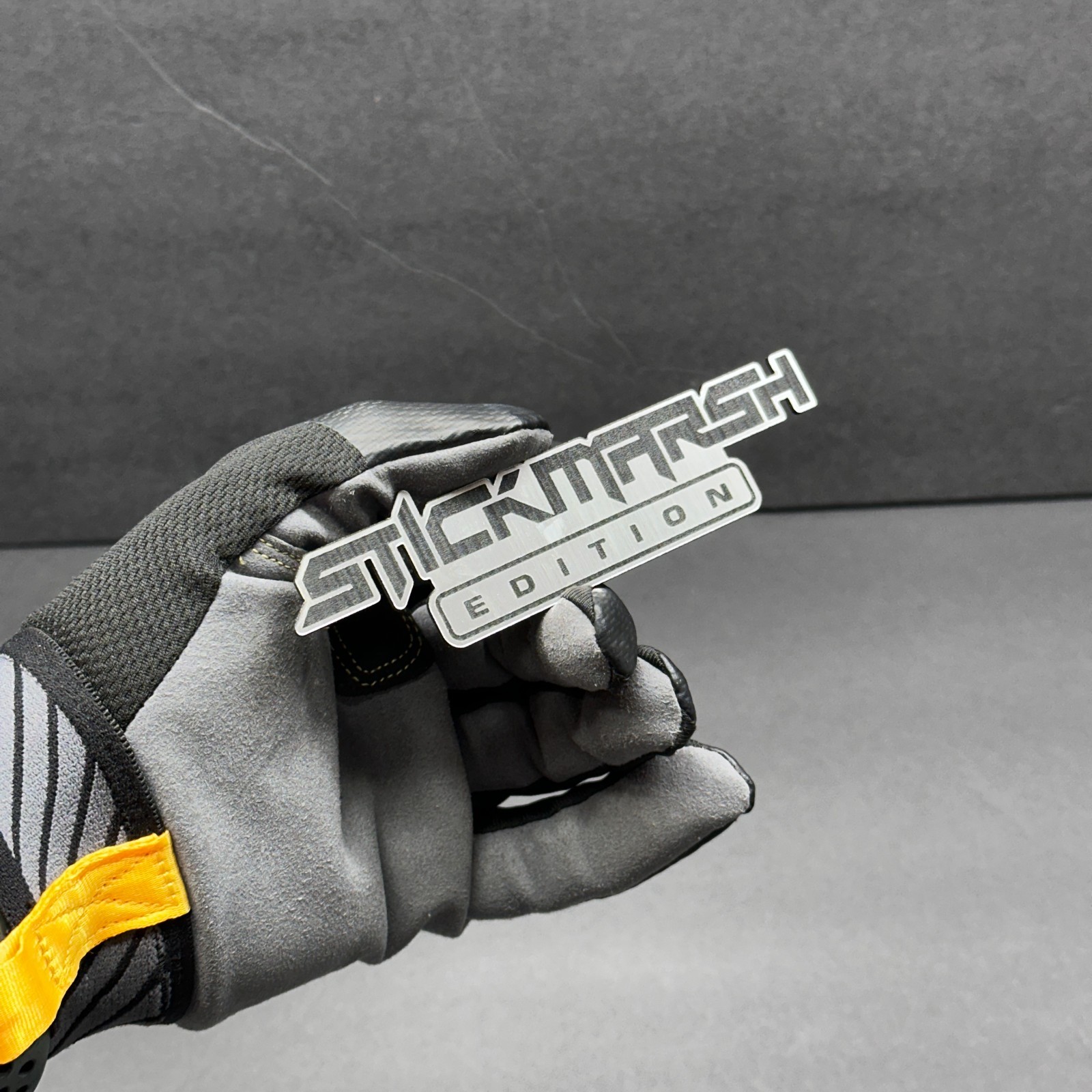 Car badge CUSTOM TEXT Emblem, Car emblem racing BRUSHED SILVER Text Name Logo