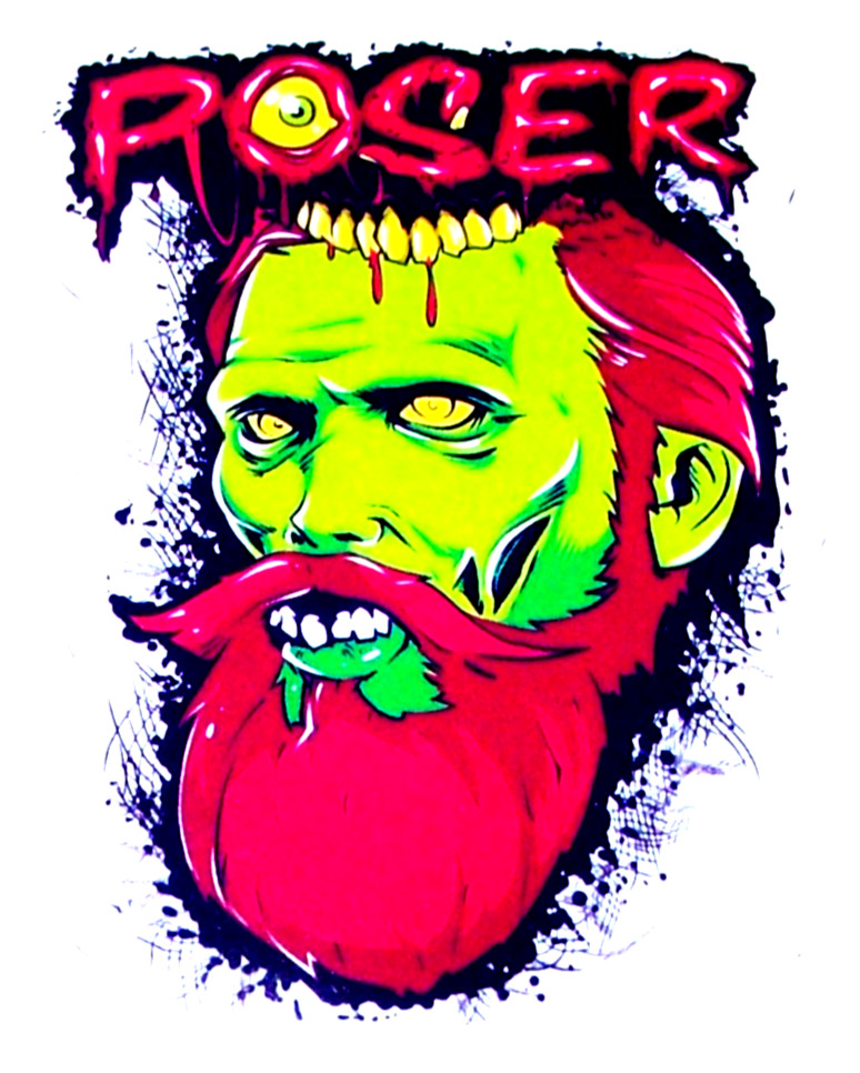 POSER Cut Sticker Decal Band Music Classic Rock Metal Nu Boarding Zombie – Poser