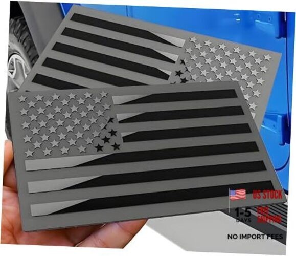 Metal American Flag Emblem Decal，American Flag Decal,for Car, Truck or Black
