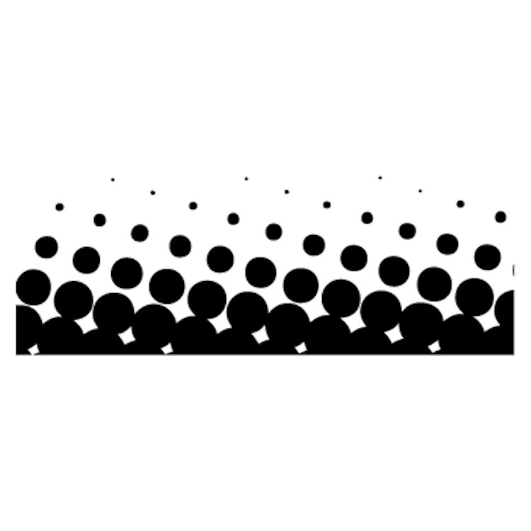 Halftone Wall Decal Abstract Wallpaper Mural Vinyl Removable Circles Design, b02