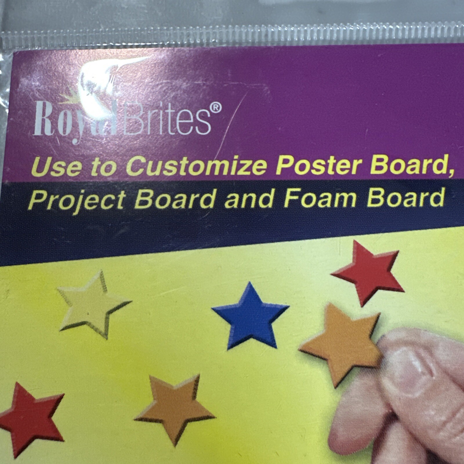 Blue Vinyl Shapes Royal Brites Project Works 2" 25 Ct