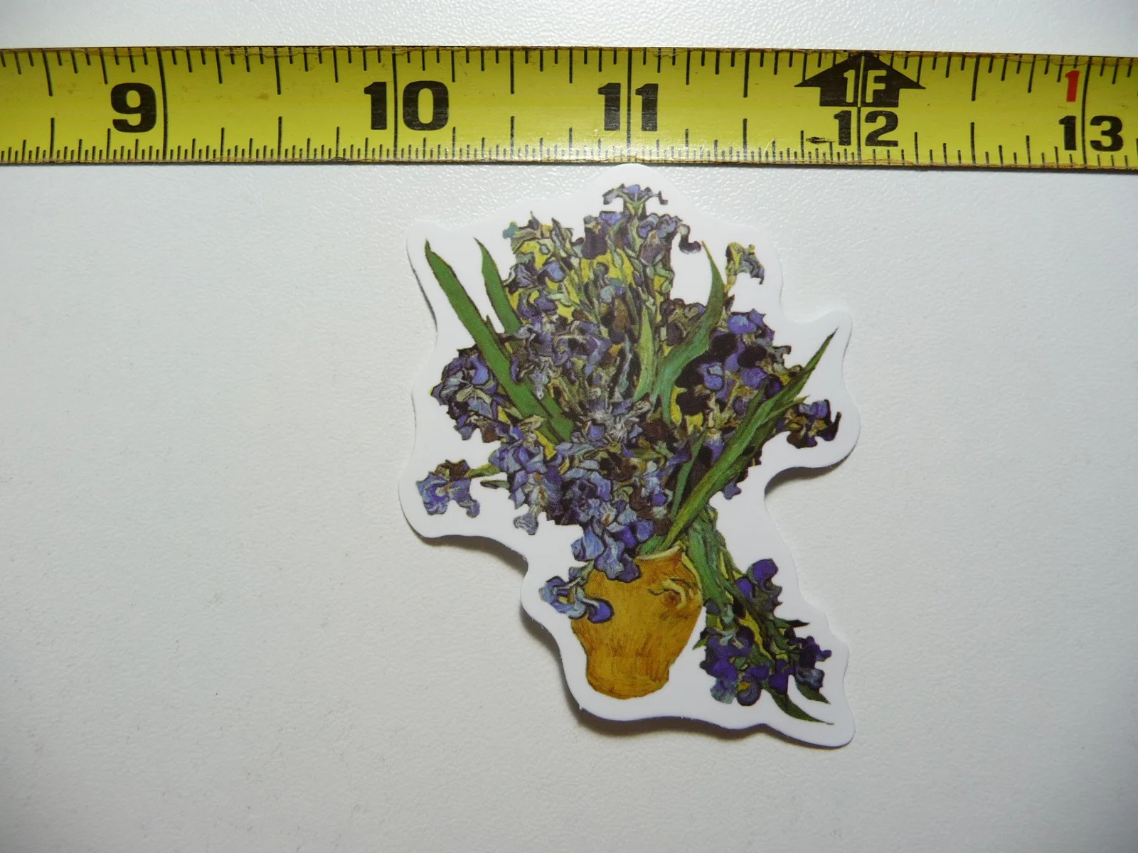 VINCENT VAN GOGH IRISES IRIS SMALL STICKER DECAL PAINTING ARTWORK MUSEUM ART