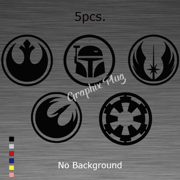 Star Wars Stickers Empire Lot Vinyl Decal Car Window Wall Decor 5pc. SET