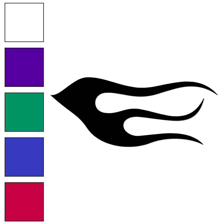 Flames Fire, Vinyl Decal Sticker, Multiple Colors & Sizes #7358