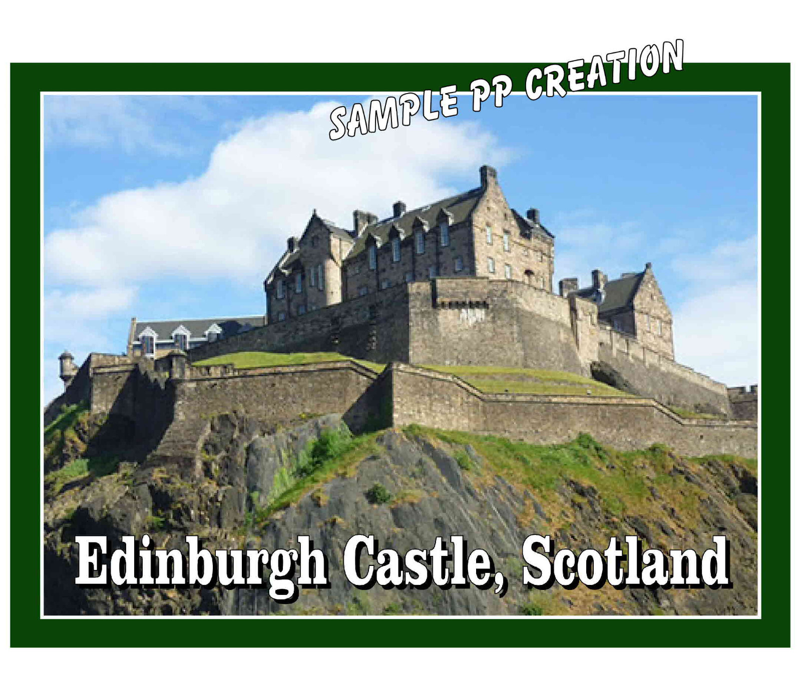 EDINBURGH CASTLE photo fridge MAGNET 4 X 3 inches TRAVEL
