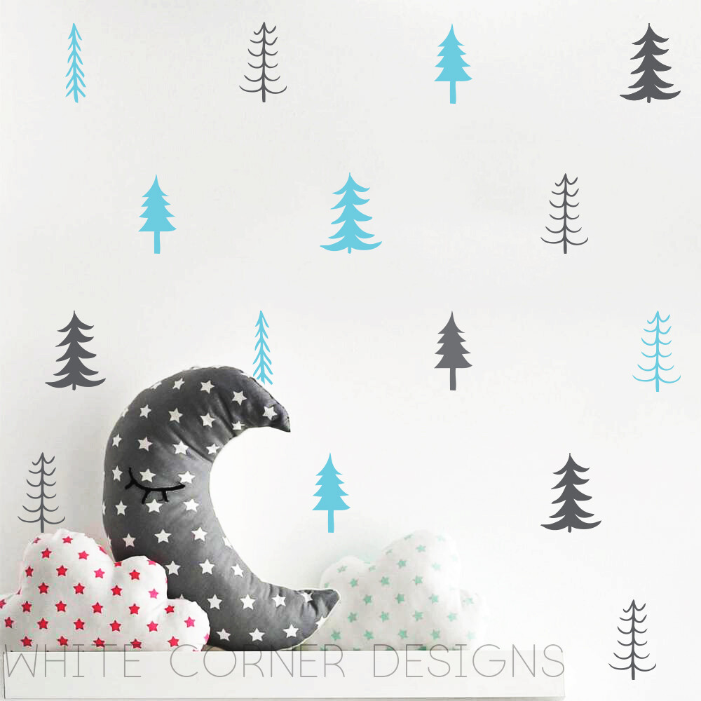 Tree Wall Decals – Multi-Colored Wall Decals, Nursery Decals, Unique Wall Decor