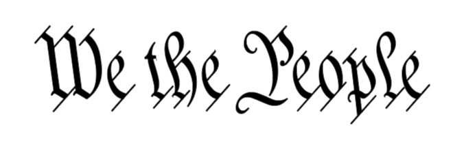 SET OF 2 We the People decals vinyl stickers 2A Constitution USA