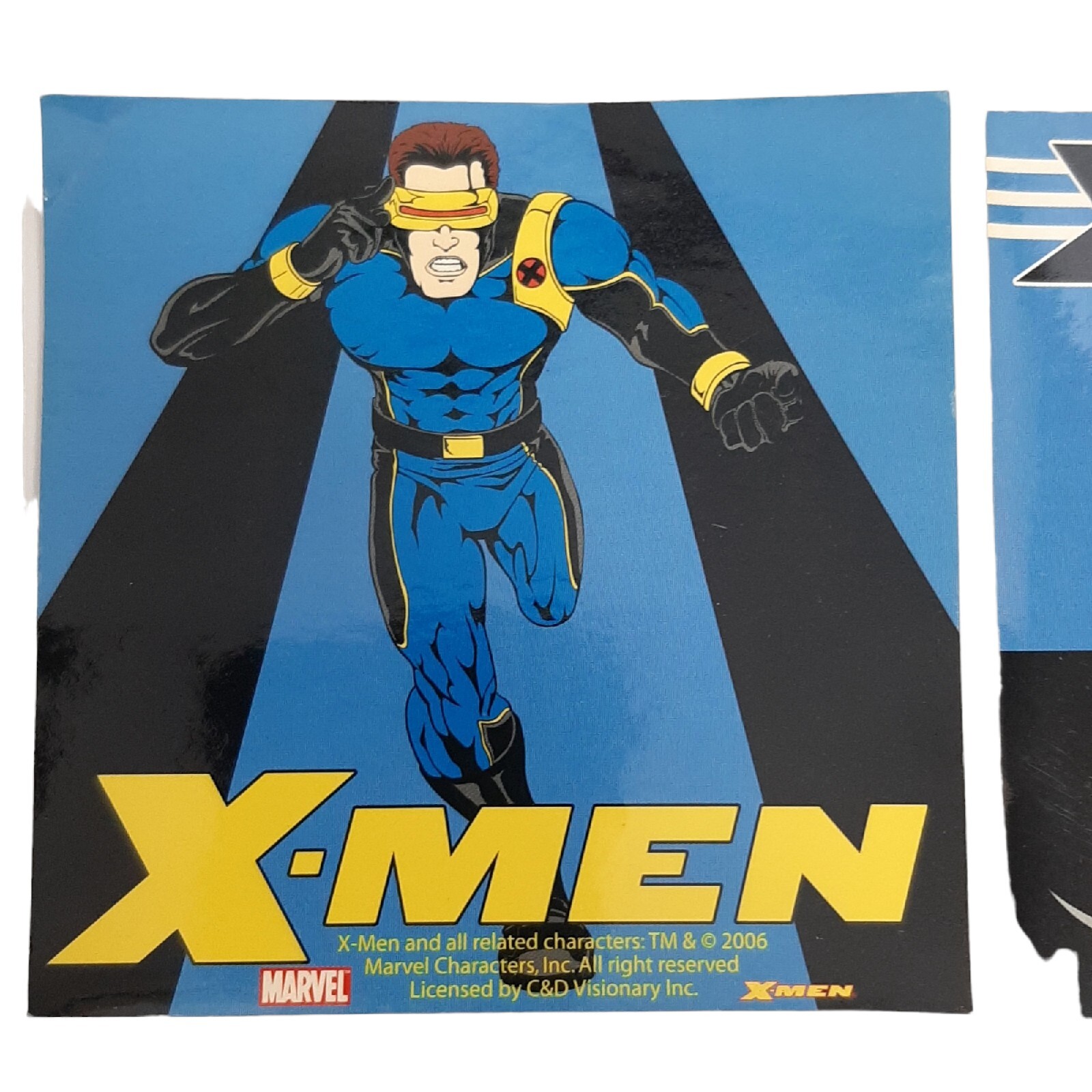 11 Marvel X-men Sticker Lot 4"x4" 9 Square & 2 Round