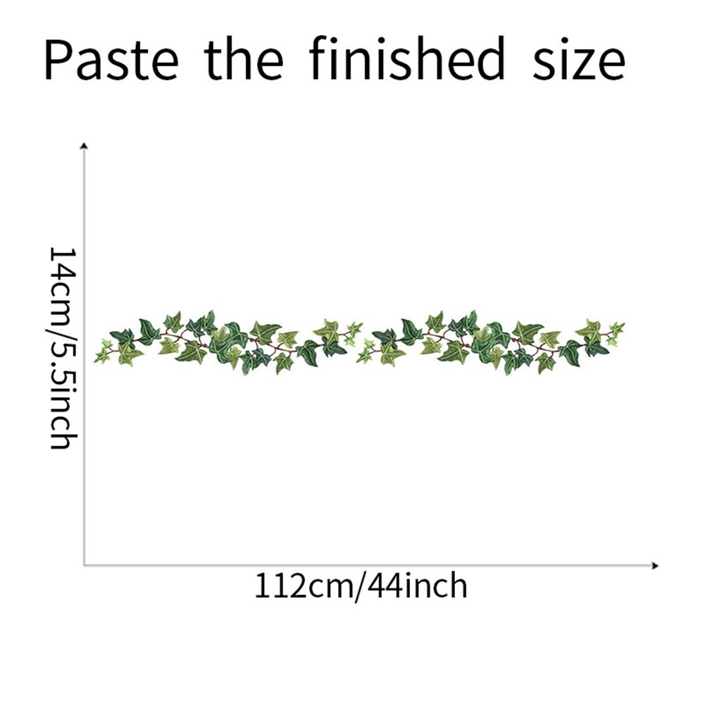 Green Vine Leaves Stickers Living Room DIY Wall Stickers Decal Mural Decoration