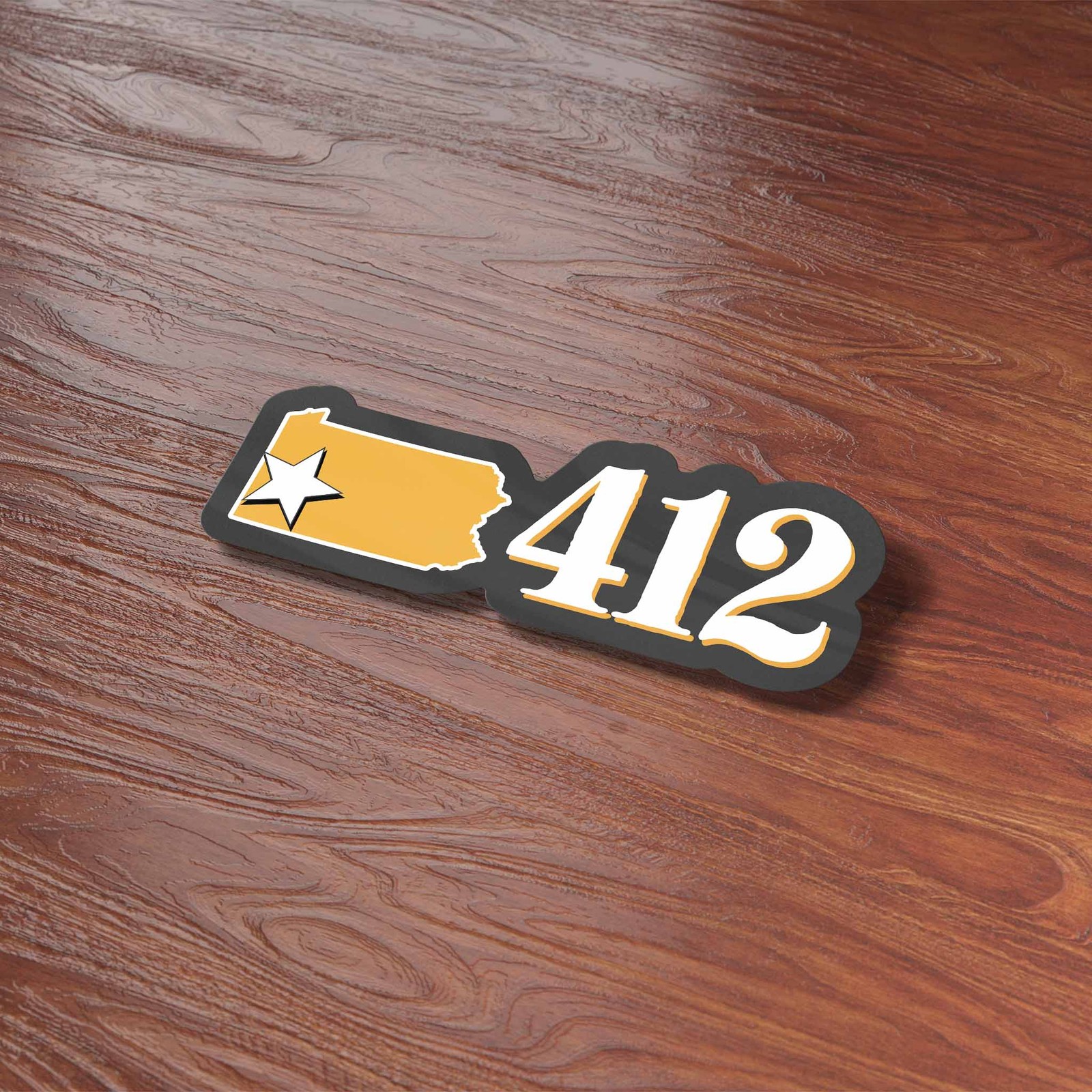 412 Area Code Pittsburgh Sticker – PGH Pennsylvania Decal