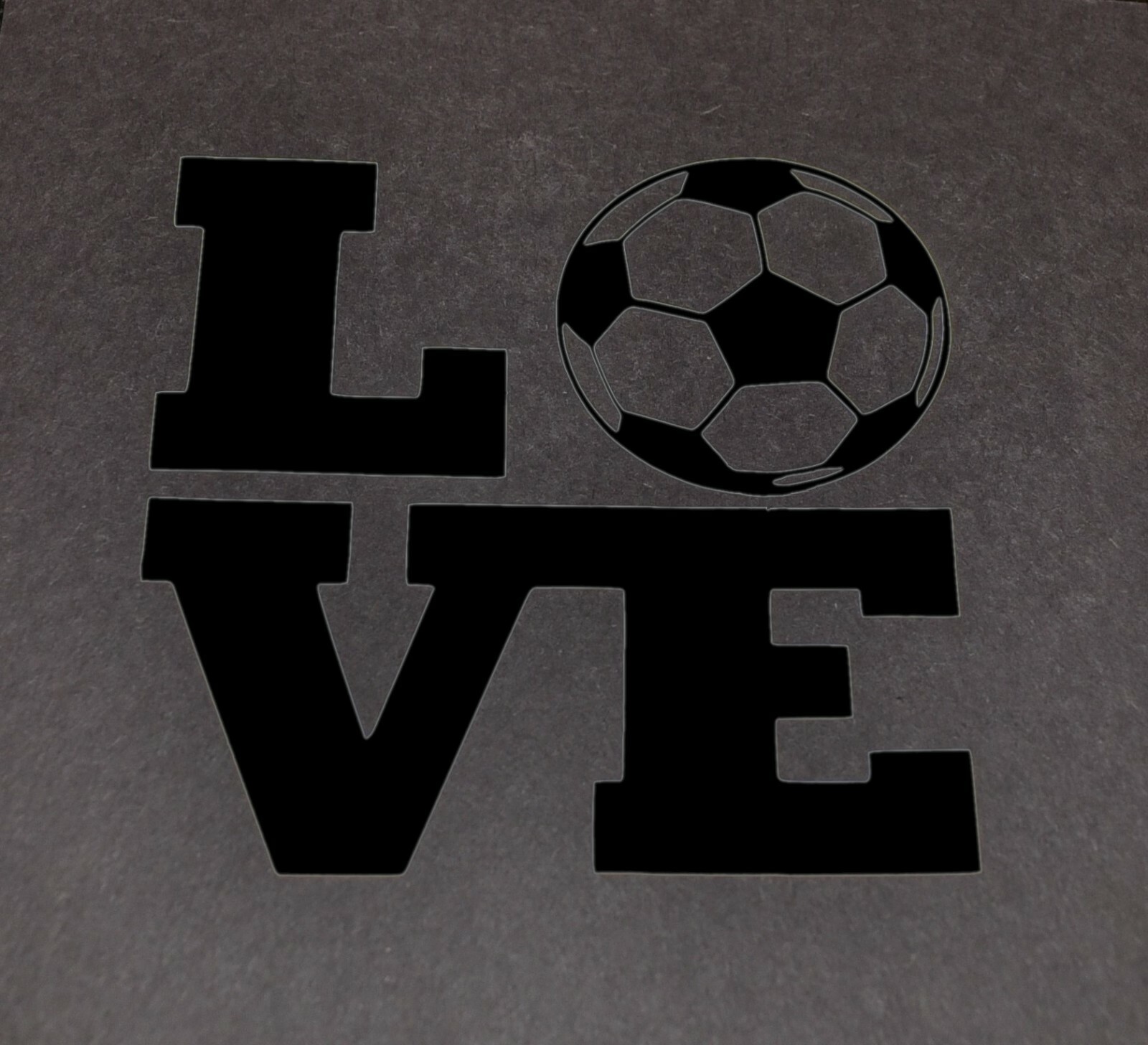 Soccer Love CNC cut Decal Vinyl Sticker – 6 colors!