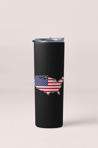 USA Map Flag Sticker Decal