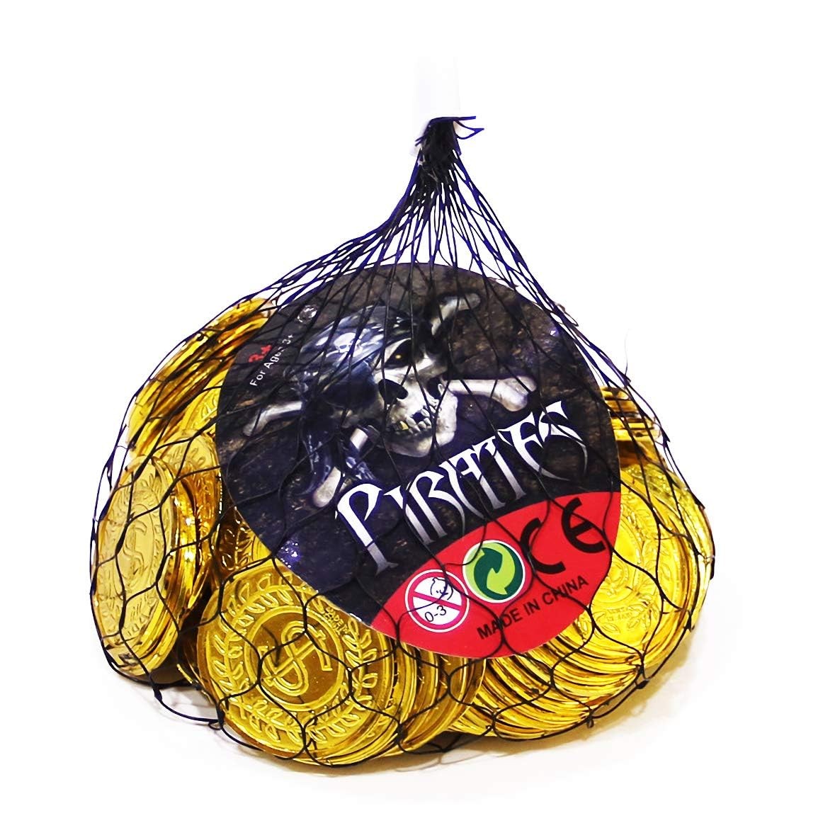 TCOTBE Pirate Gold Coins Plastic Set of 100,Play Treasure Small,