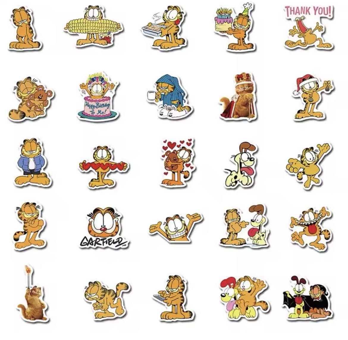 Cat Cartoon Nostalgia Cat Character Stickers 50pc Matte Stickers FREE SHIPPING