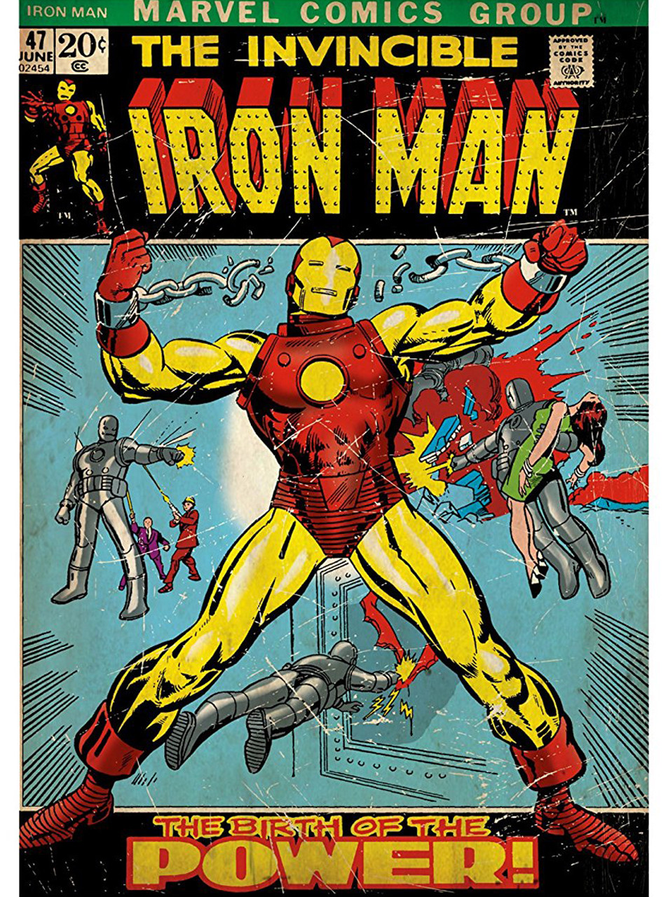 Fathead Iron Man #47 Marvel Comics Heroes Wall Decor Birth Of Power New 96-96023