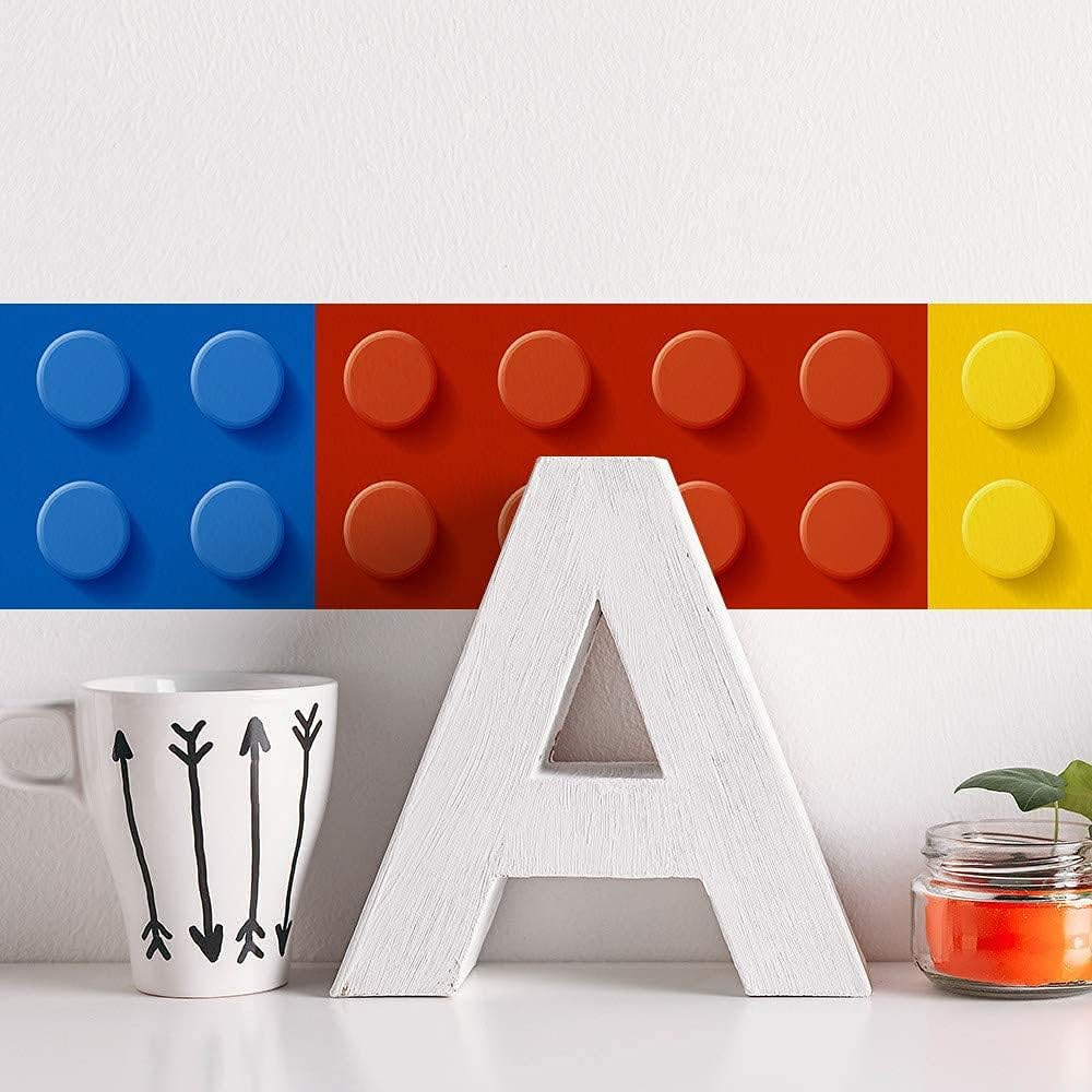 Building Blocks Wall Stickers Decals for Kids Bedroom Nursery