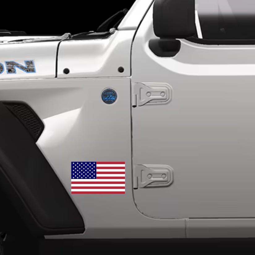 American Flag USA Sticker Vinyl Sticker Different Sizes Window, Helmet, Laptop