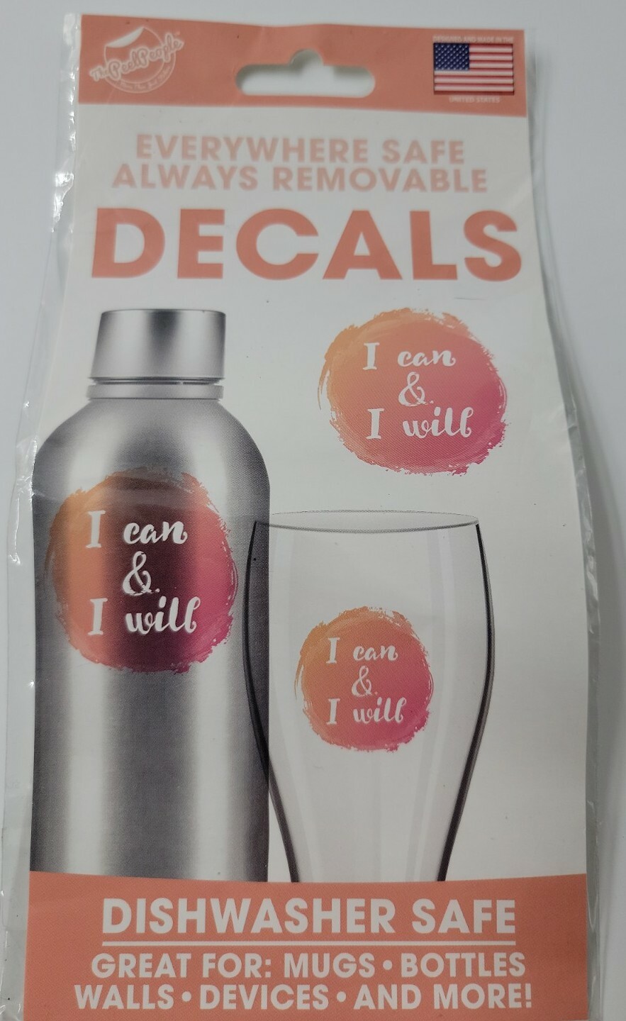 The Peel People Decals/ 2 Lot / Dishwasher Safe Decals / Bottles- Mugs- Walls…