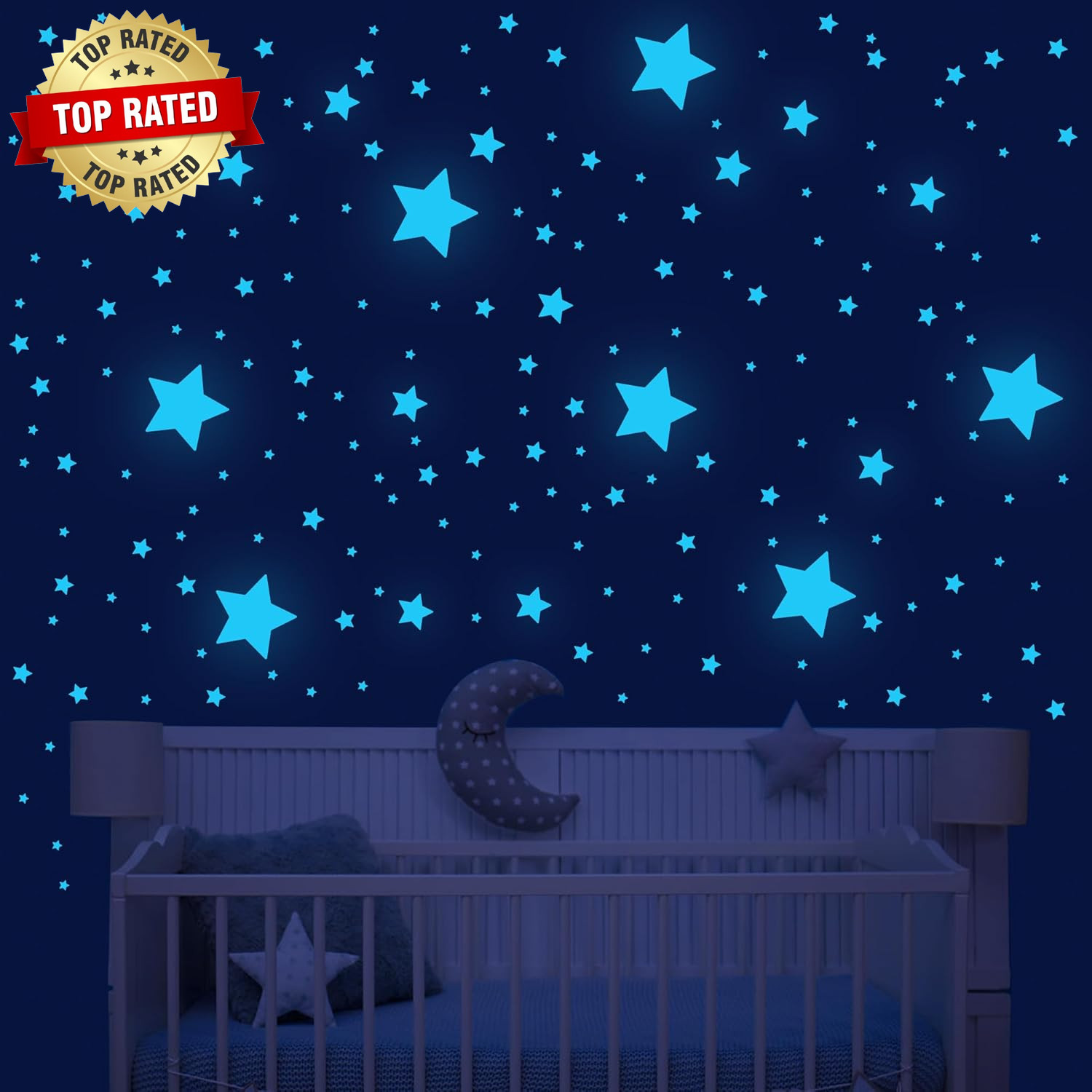 421Pcs Glow in the Dark Stars Ceiling Stars Glow in Dark Space Planet Universe G