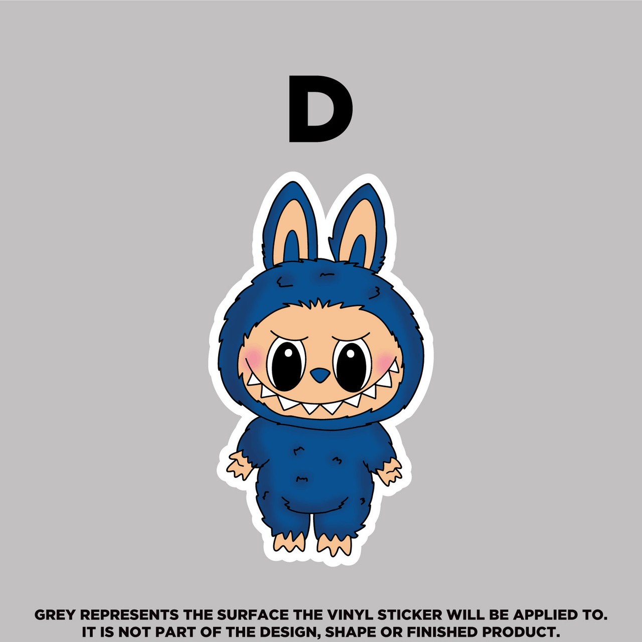 Labubu Vinyl Stickers – Waterproof, Scratch‑Proof, Dishwasher Safe Decals