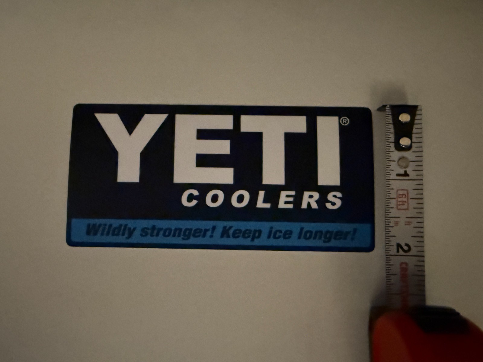 New Yeti Coolers Wildly Stronger! Keep Ice Longer! Sticker