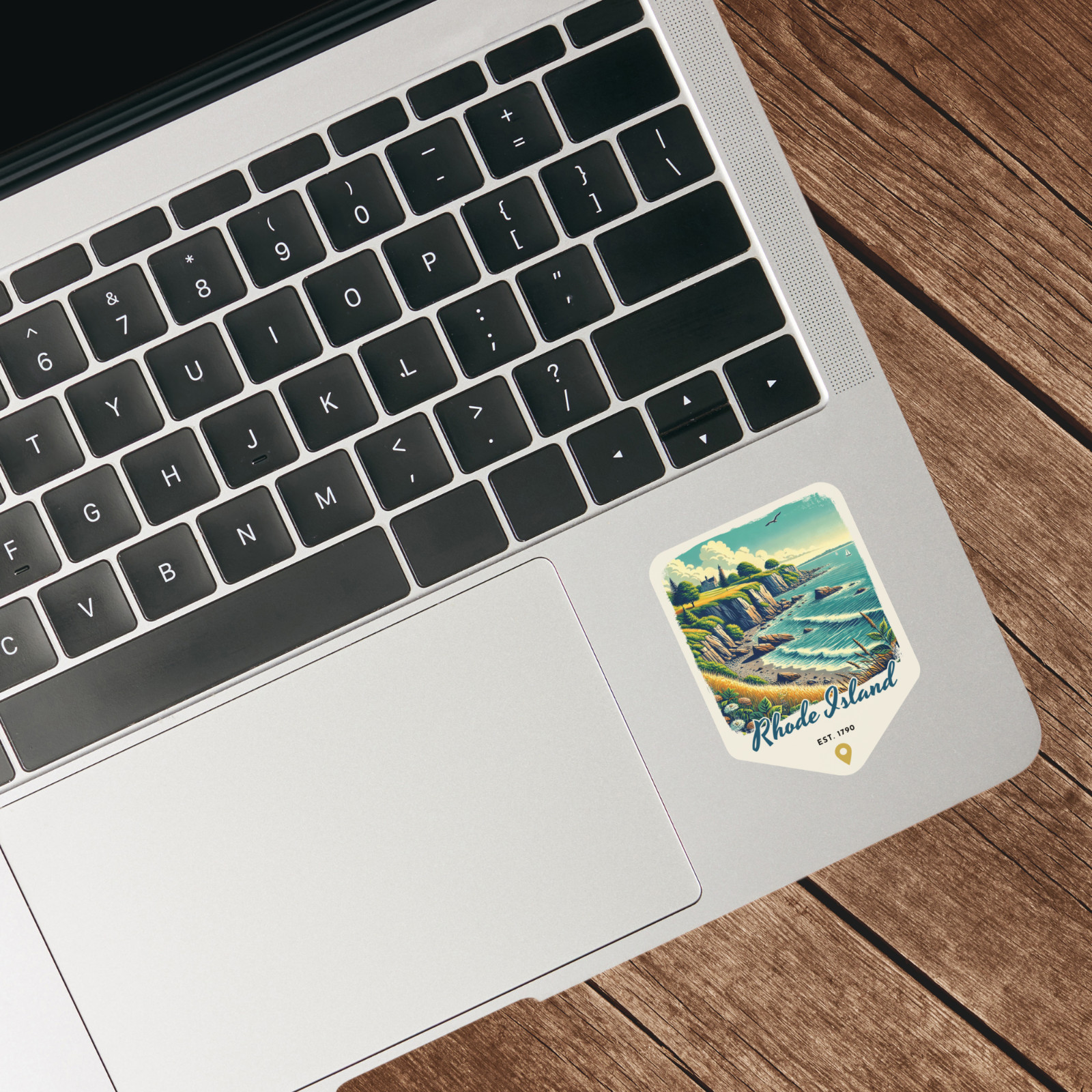 Rhode Island Retro State Sticker Travel Vinyl Decal for Laptop Water Bottle Car